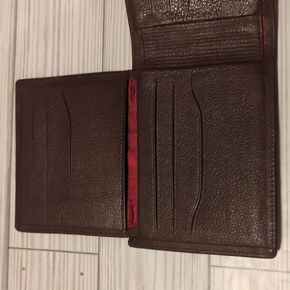 Mundi Brown Nappa Cowhide Leather Card Organizer Travel Wallet Brazil - Picture 3 of 8